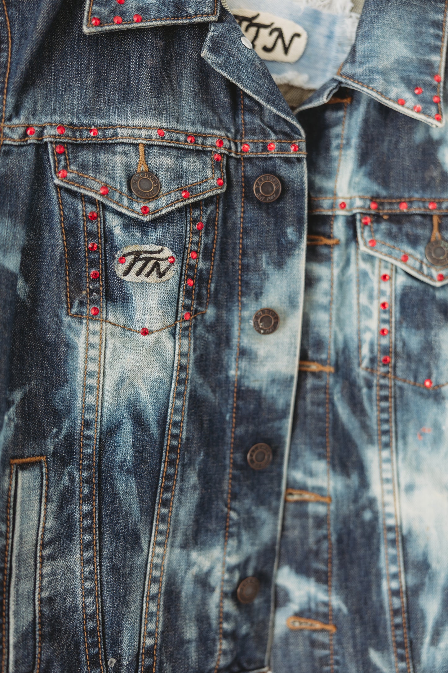 "Hot Blooded" Denim Jacket