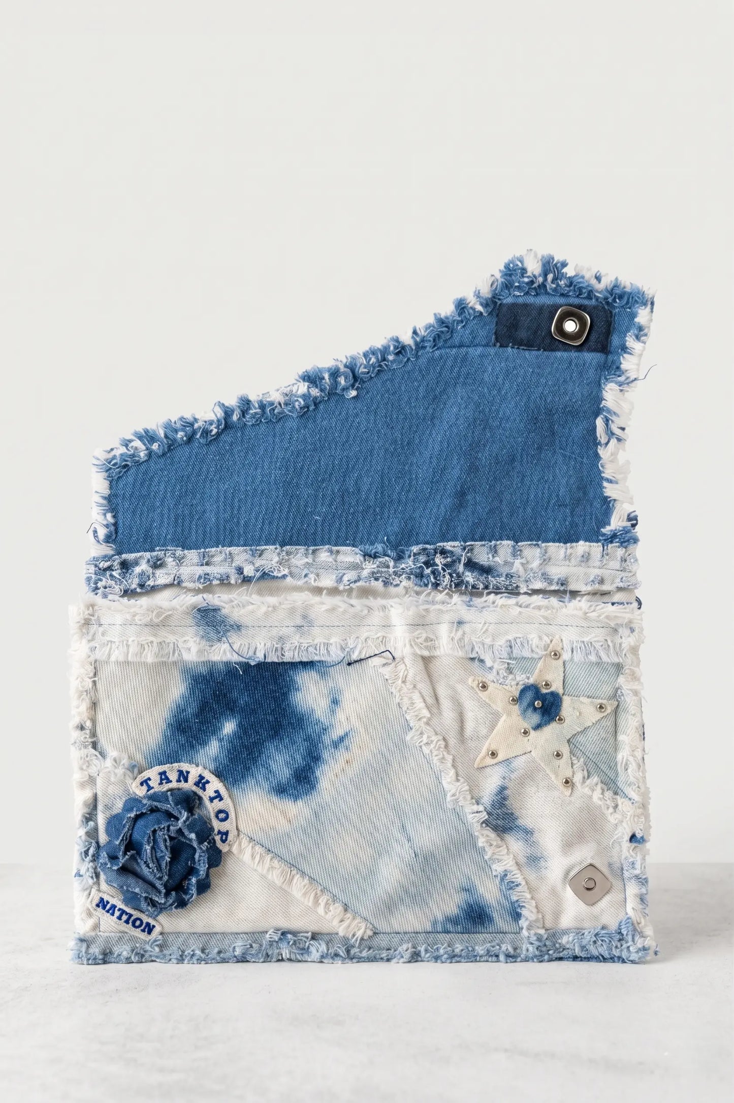 Star Status Denim Clutch