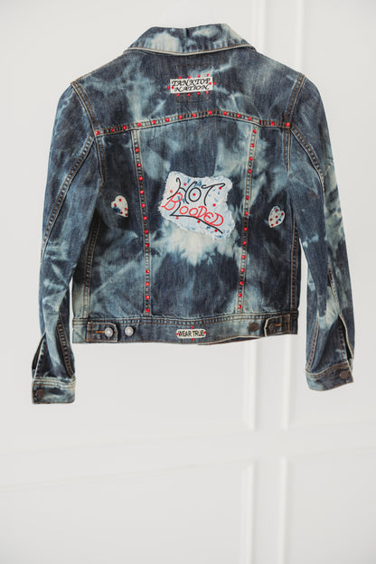 "Hot Blooded" Denim Jacket