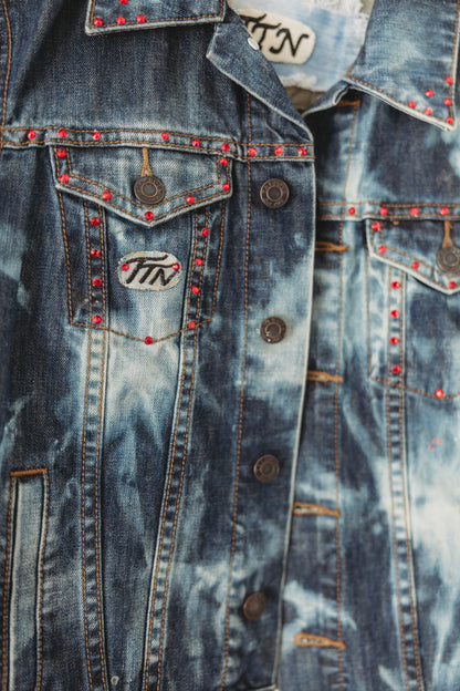 "Hot Blooded" Denim Jacket