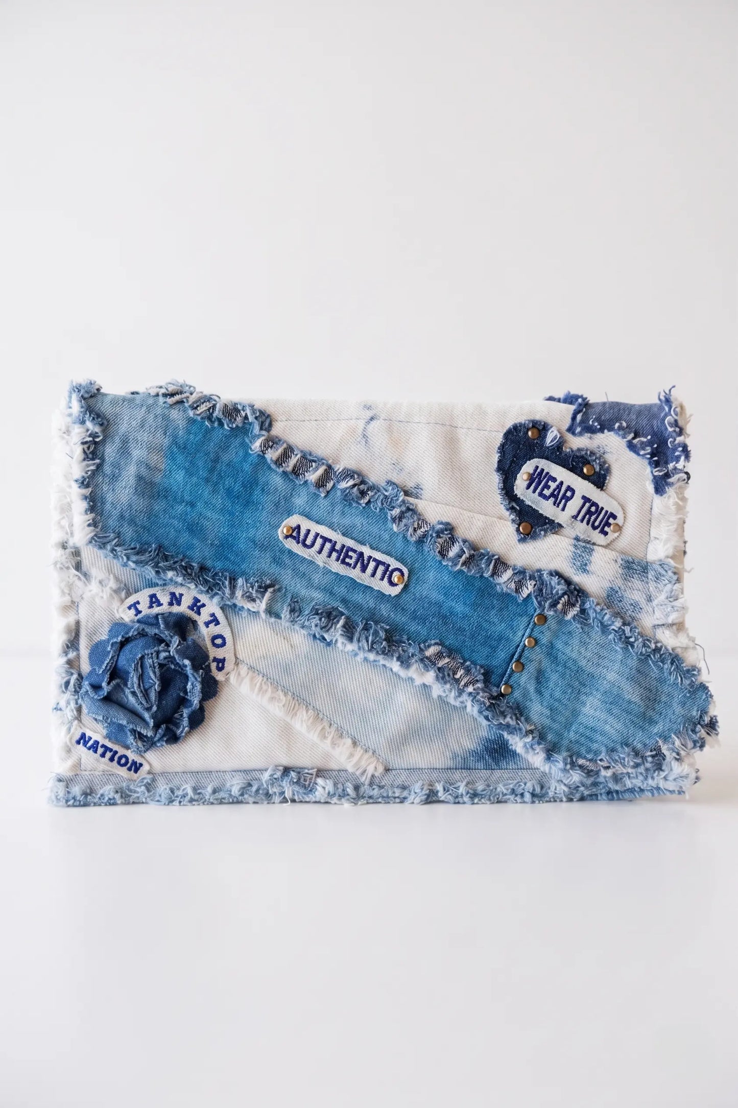Star Status Denim Clutch